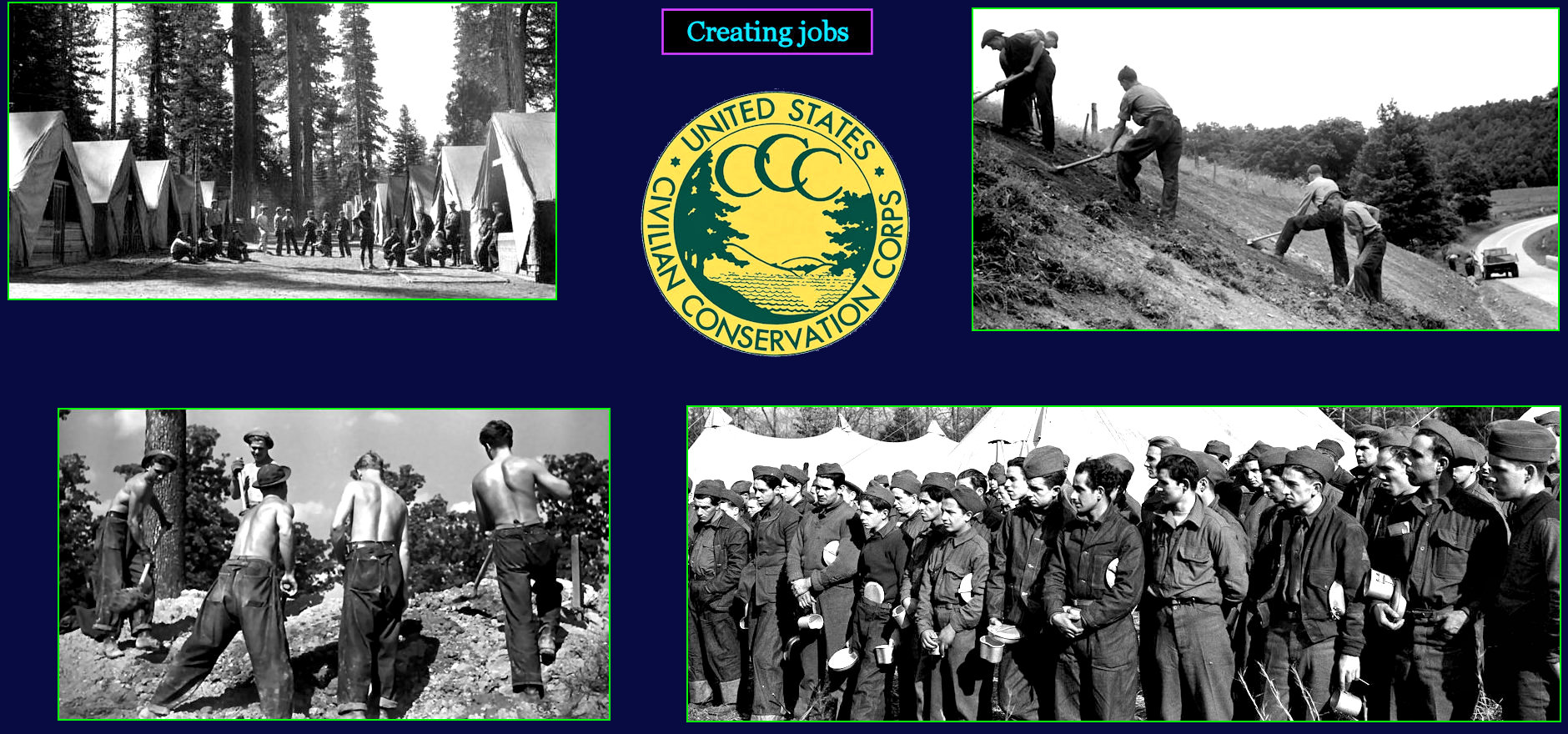 CCC: Civilian Conservation Corps, 1930s